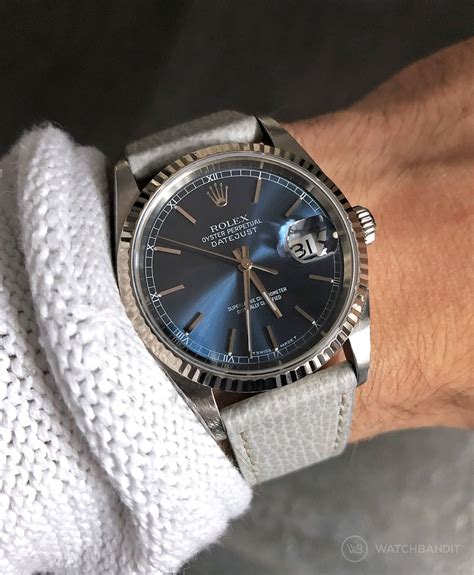 datejust on leather strap